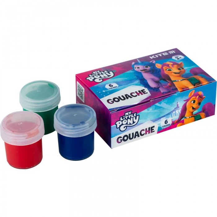 Гуаш My Little Pony (6 кольорів) lp23-062