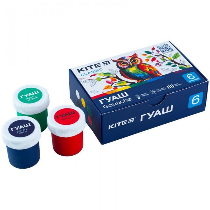 Гуаш Classic (6 кольорів) k-062