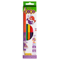 Олівці кольорові двосторонні Double Kids Line (12 кольорів) ZB.2462