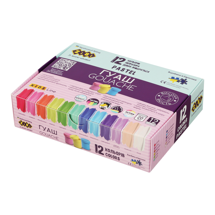 Гуашь Pastel (12 цветов) ZB.6692