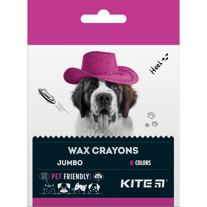 Крейда воскова Jumbo Dogs (8 кольорів)