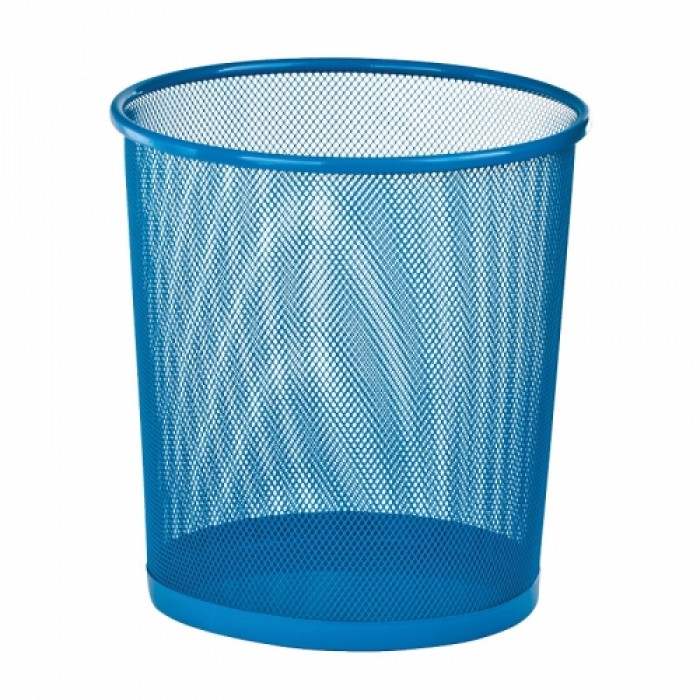 Кошик для паперів металевий, круглий (синій) ZB.3126-02