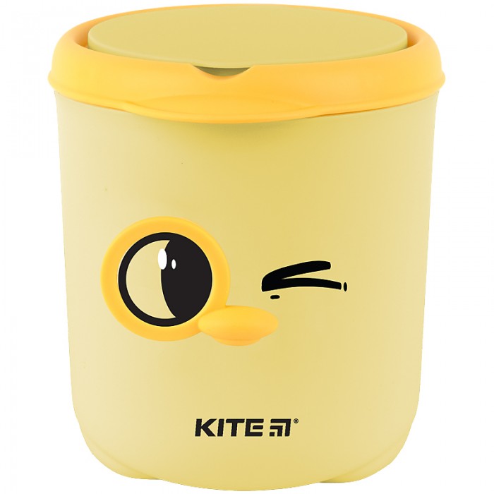 Настільный контейнер для сміття, круглий (жовтий)