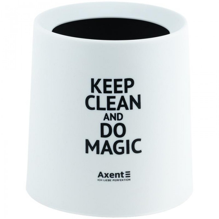 Настільний контейнер для сміття, круглий (білий)