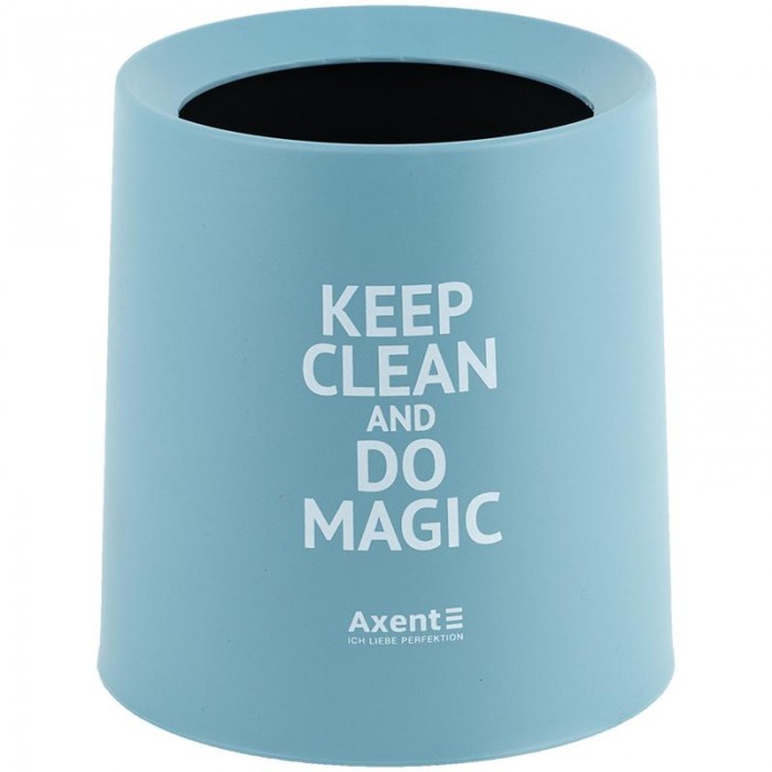 Настільний контейнер для сміття, круглий (блакитний)