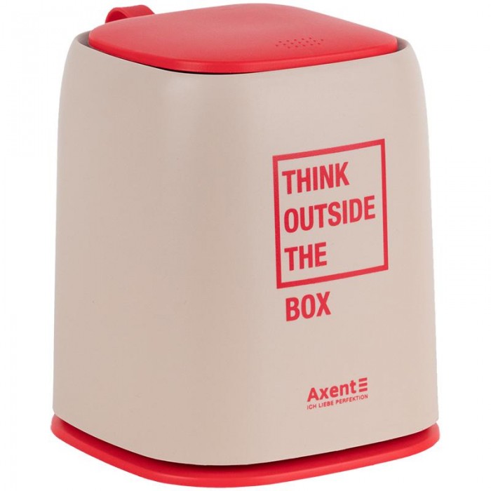 Настільний контейнер для сміття, прямокутний (персиковий)