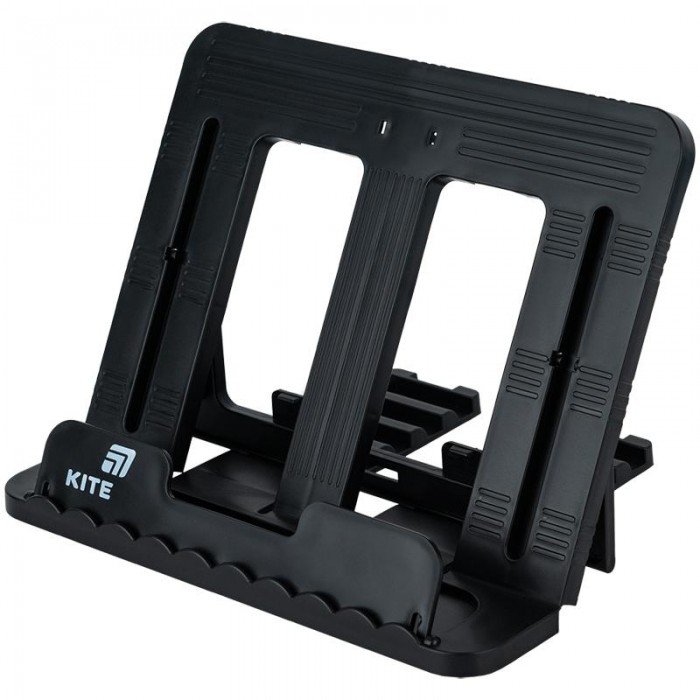 Підставка для книжок, пластикова, чорна