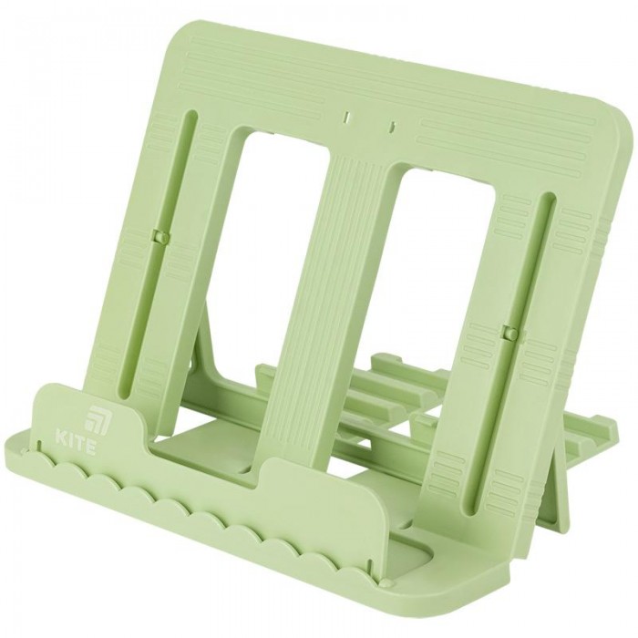 Підставка для книжок, пластикова, зелена