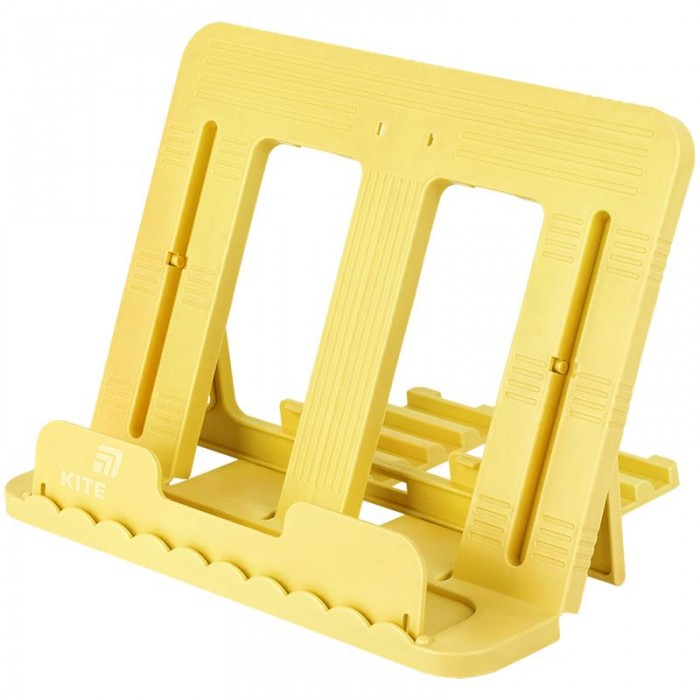 Підставка для книжок, пластикова, жовта
