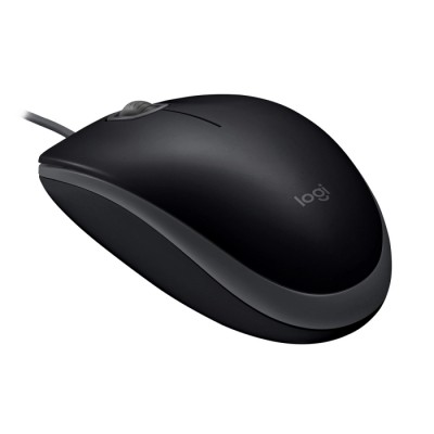 Миша Logitech Silent Black B110 (дротова, безшумна)