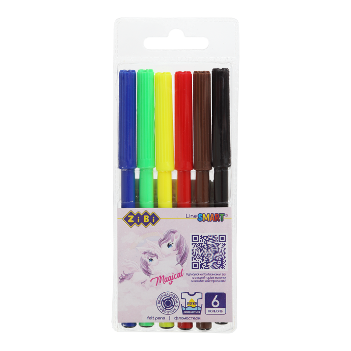Фломастери Магія Smart Line (6 кол) 