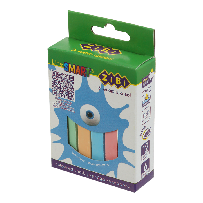 Мел цветной SMART Line (12шт) ZB.6705-99