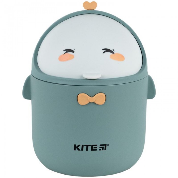 Настільний контейнер для сміття Kite (сіро-зелений)