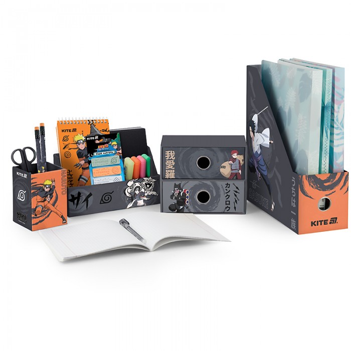 Органайзер настільний картонний, 4 предмети Naruto