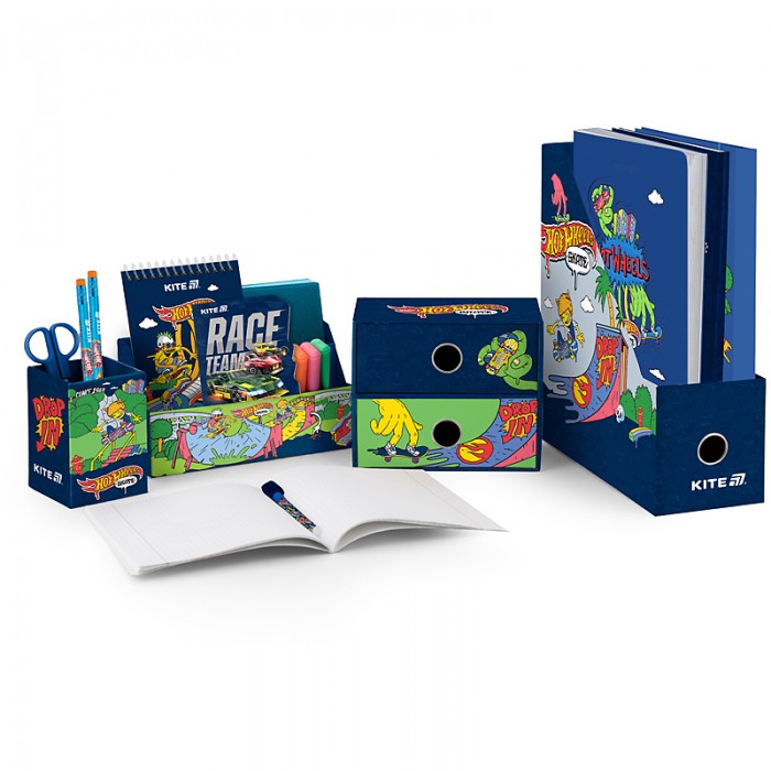 Органайзер настільний картонний, 4 предмети Hot Wheels