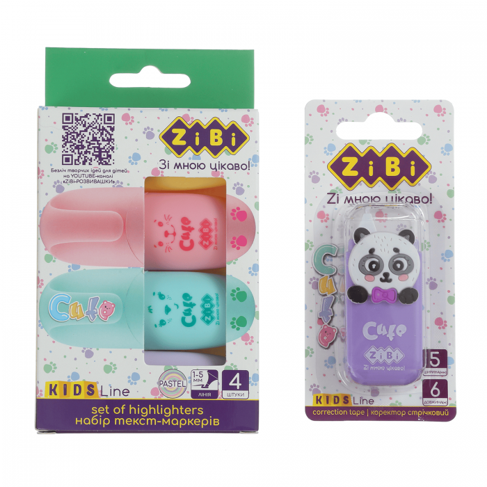 Набір маркерів та коректор Сute