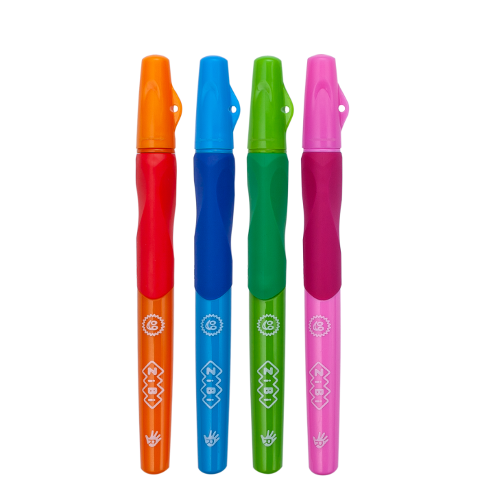 Ручка кулькова для лівші з гумовим грипом (синій)  ZB.2001-01