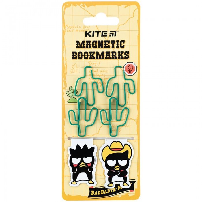 Набір магнітних закладок з фігурними скріпками Bad Badtz-Maru
