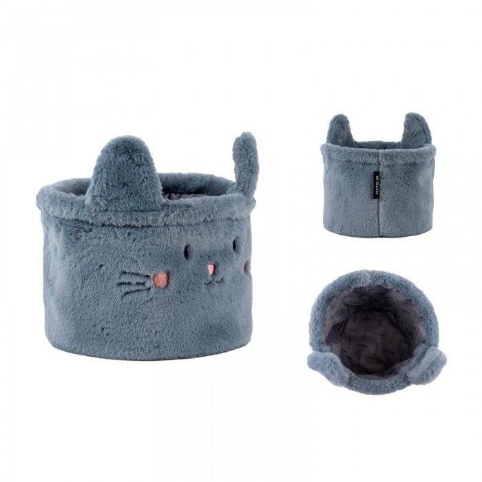 Корзина для хранения плюшевая 3100 Cute Cat (20х16см)