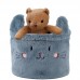 Корзина для хранения плюшевая 3100 Cute Cat (20х16см)