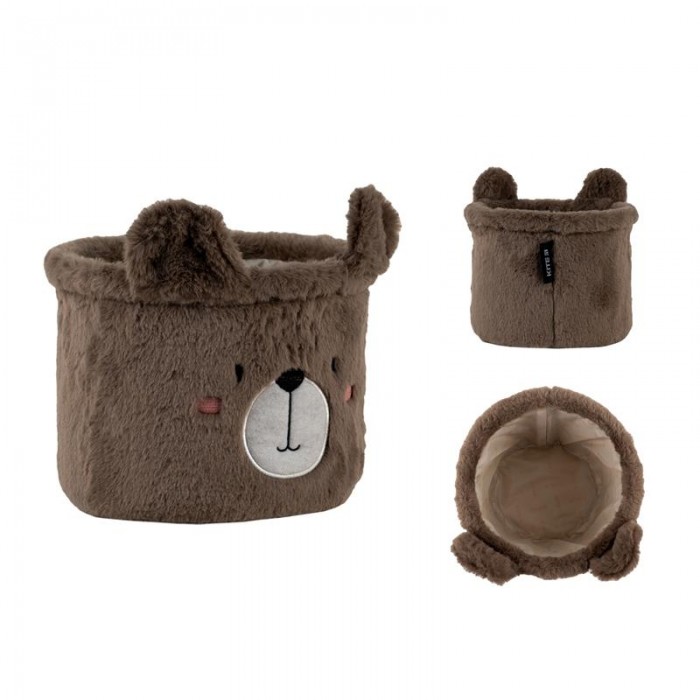 Корзина для хранения плюшевая 3100 Sweet Bear  (20х16см)