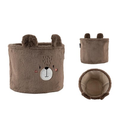 Корзина для хранения плюшевая 3100 Sweet Bear  (30х25см)