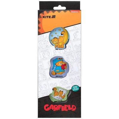 Набір бейджів на липучці (3шт) Garfield