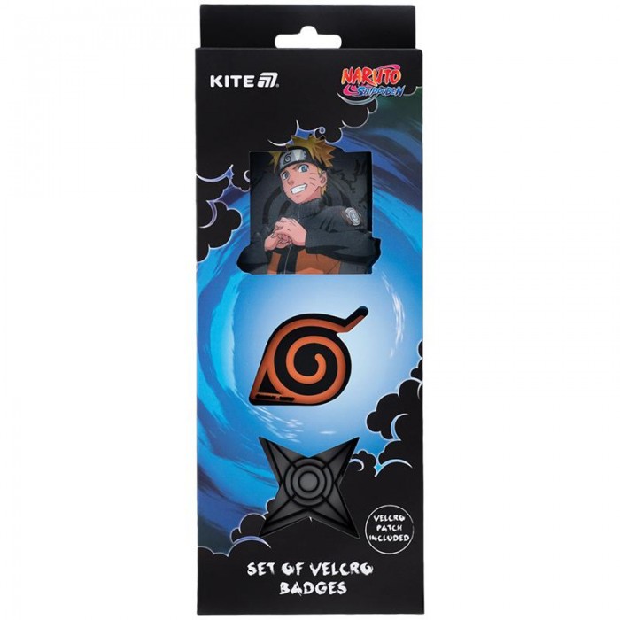 Набір бейджів на липучці (3шт) Naruto Shippuden