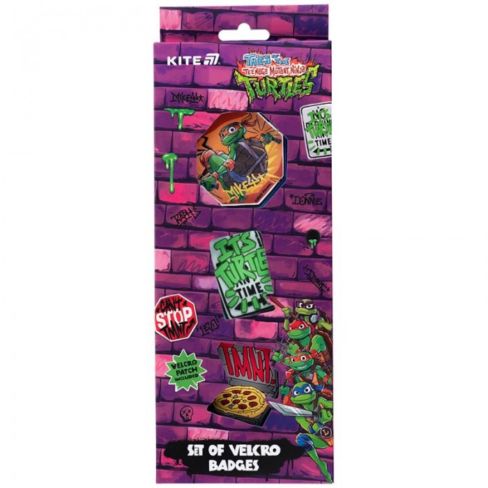 Набір бейджів на липучці (3шт) TMNT Tales of the TMNT