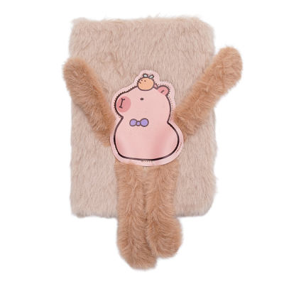 Блокнот плюшевий Capybara А6, 80арк. клітинка (асорті)