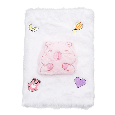 Блокнот плюшевий Capybara А5, 80арк. клітинка (асорті)