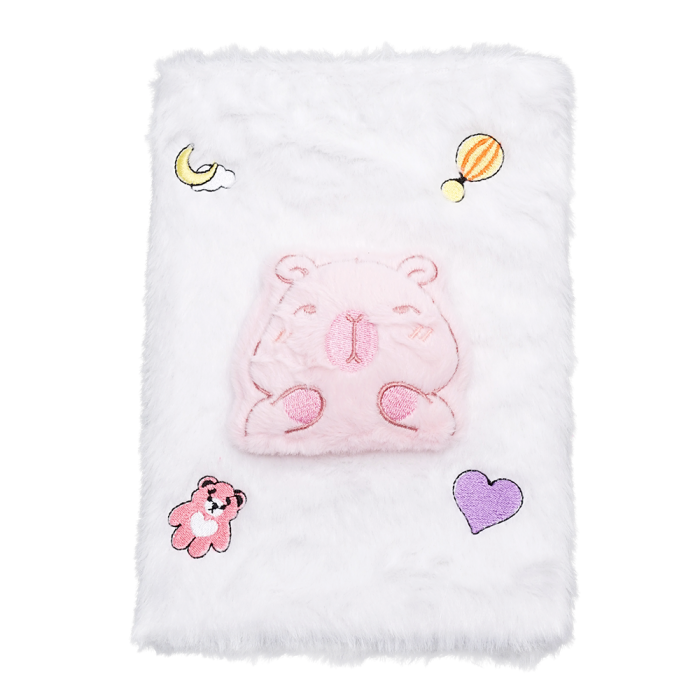 Блокнот плюшевий Capybara А5, 80арк. клітинка (асорті)