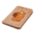 Блокнот плюшевый Capybara 3 А5, 80л. клетка (ассорти)