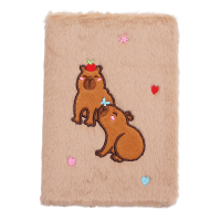 Блокнот плюшевый Capybara 7 А5, 80л. клетка (ассорти)