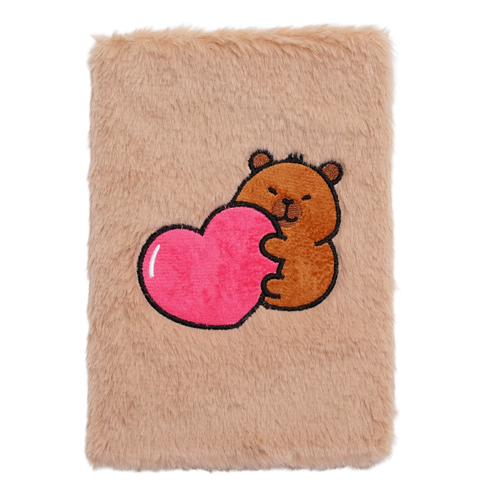 Блокнот плюшевий Capybara 9 А5, 80арк. клітинка (асорті)
