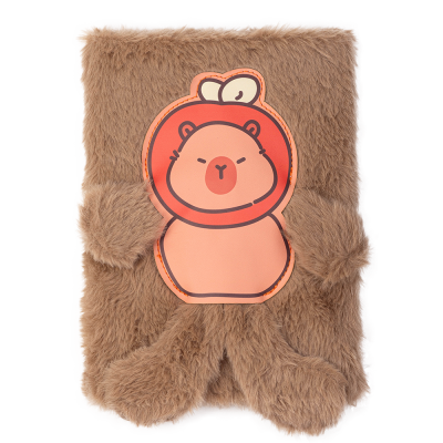 Блокнот плюшевий Capybara 1 А5, 80арк. клітинка (асорті)