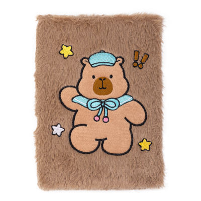 Блокнот плюшевий Capybara 11 А5, 80арк. клітинка (асорті)