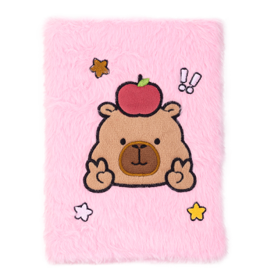 Блокнот плюшевий Capybara 15 А5, 80арк. клітинка (асорті)