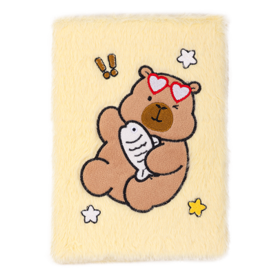 Блокнот плюшевий Capybara 16 А5, 80арк. клітинка (асорті)