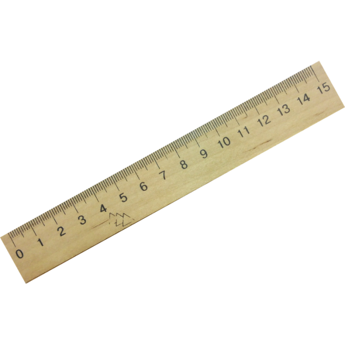 Лінійка дерев'яна (15см.) 103005