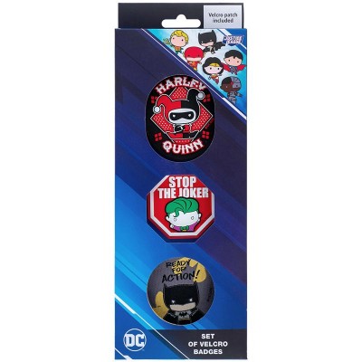 Набор бейджей на липучке (3шт) DC Comics Justice League