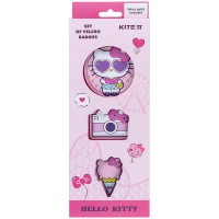 Набір бейджів на липучці (3шт) Hello Kitty