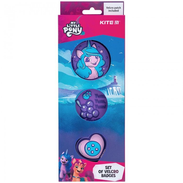 Набір бейджів на липучці (3шт) My Little Pony