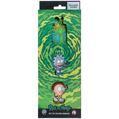 Набор бейджей на липучке (3шт) Rick and Morty