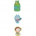 Набор бейджей на липучке (3шт) Rick and Morty