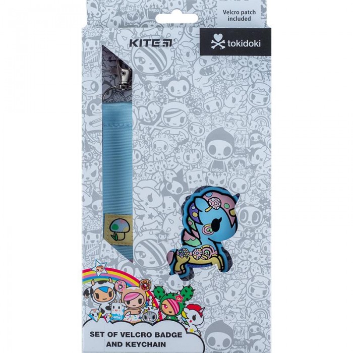 Бейдж на липучці + підвіска tokidoki