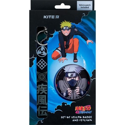 Бейдж на липучке + подвеска Naruto
