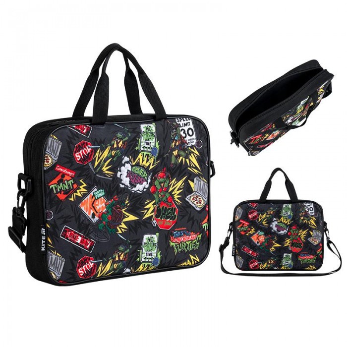 Сумка шкільна текстильна А4+, 1 відділення, TMNT Tales of the TMNT