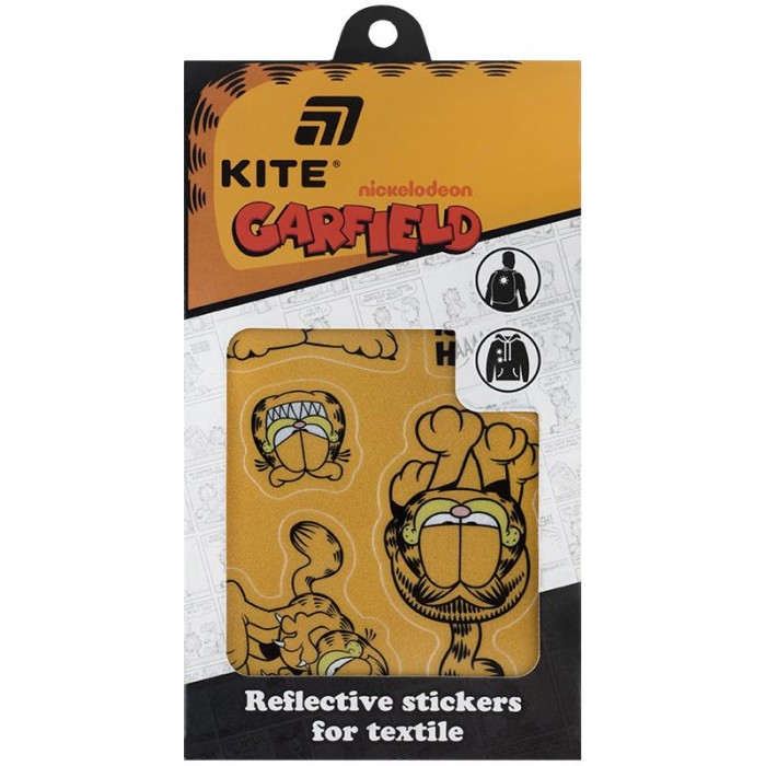 Набір стікерів світловідбиваючих для текстилю Garfield