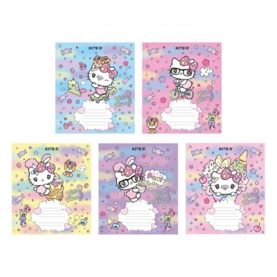 Зошит 18 аркушів, лінія Hello Kitty (упаковка-20шт)